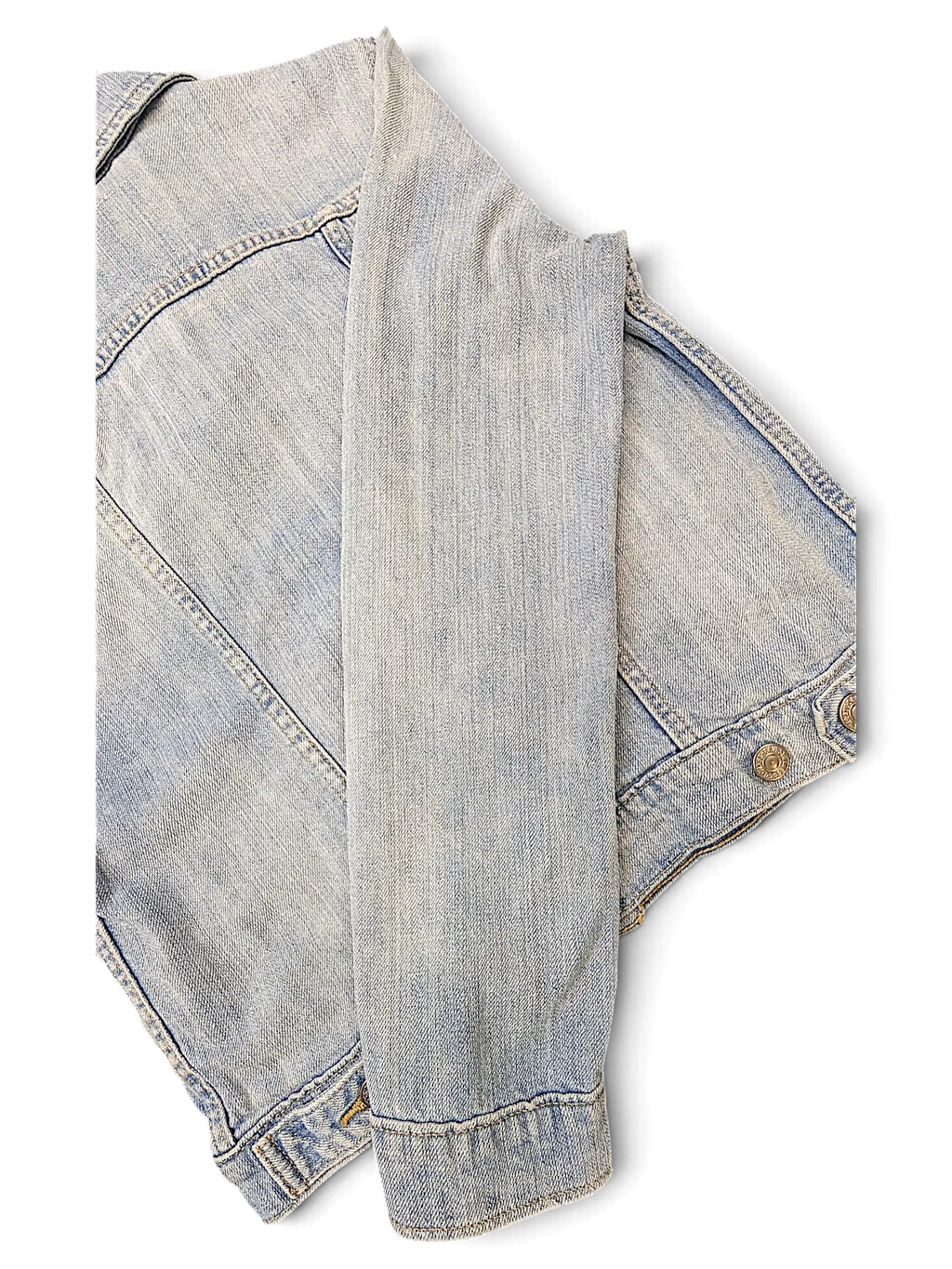 JAKE & IPI Levi's Strauss light wash blue denim girls jacket with metal button details