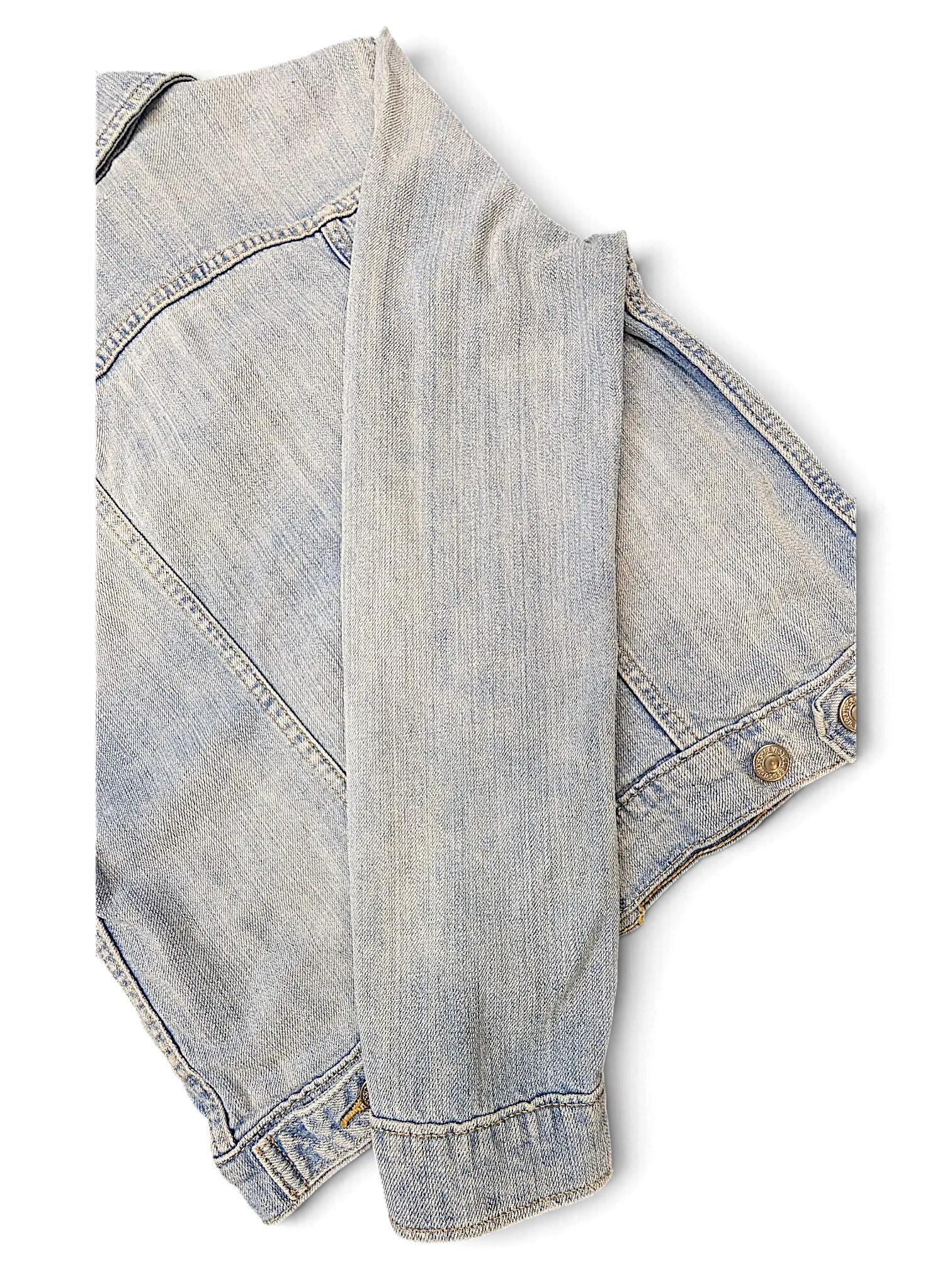 JAKE & IPI Levi's Strauss light wash blue denim girls jacket with metal button details