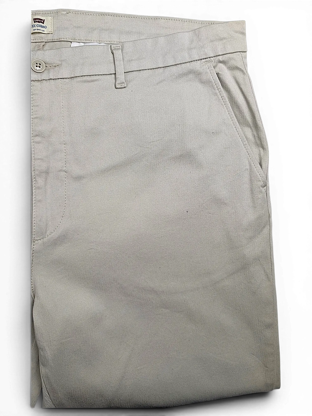 JAKE & IPI Levi's XX Chino 511 slim fit trousers in beige cotton twill with front pockets and button closure