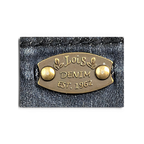JAKE & IPI Lois Jane -farkut, vyötäröllä vintage messinkinen Lois Denim -merkkilaatta