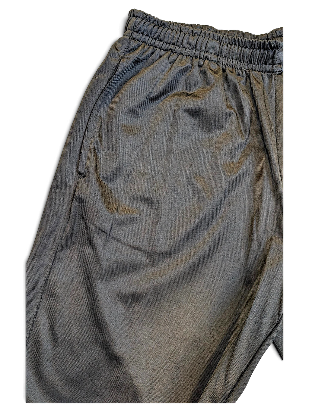 JAKE & IPI pre-owned black Lotto track pants with an elasticated waistband and straight-leg fit.