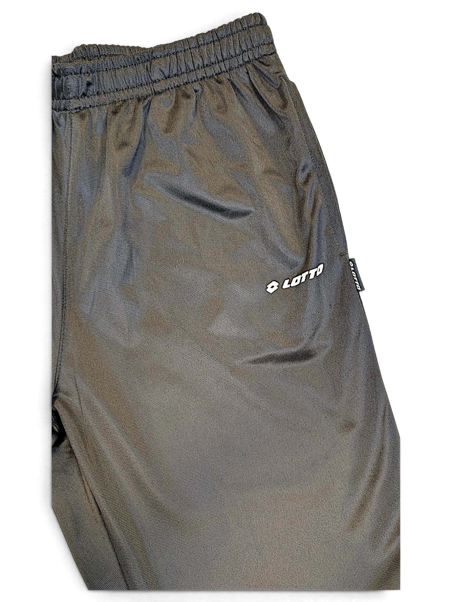 JAKE & IPI pre-owned black Lotto track pants with elastic waistband and white logo branding