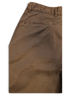 JAKE & IPI pre-owned Marlboro Classics brown cotton chino trousers with a classic straight-leg cut and back pocket