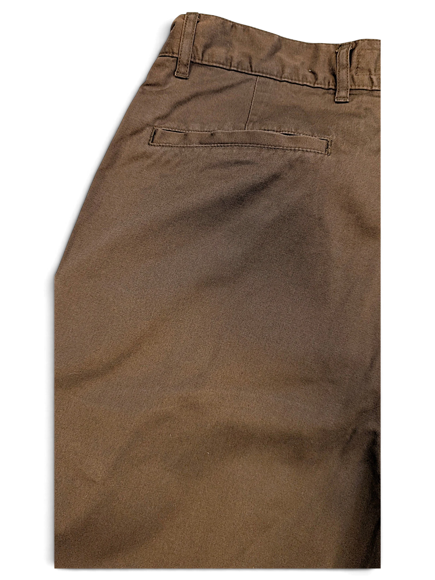 JAKE & IPI pre-owned Marlboro Classics brown cotton chino trousers with a classic straight-leg cut and back pocket