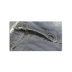 JAKE & IPI Maurices straight leg jeans featuring blue denim fabric with contrast stitching and a zippered pocket.
