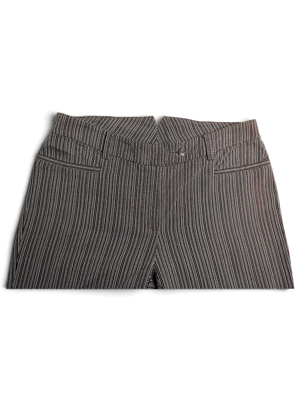 JAKE & IPI Next brown and cream pinstripe cotton trousers with a straight leg fit