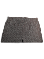 JAKE & IPI Next brown and cream pinstripe cotton trousers with a straight leg fit