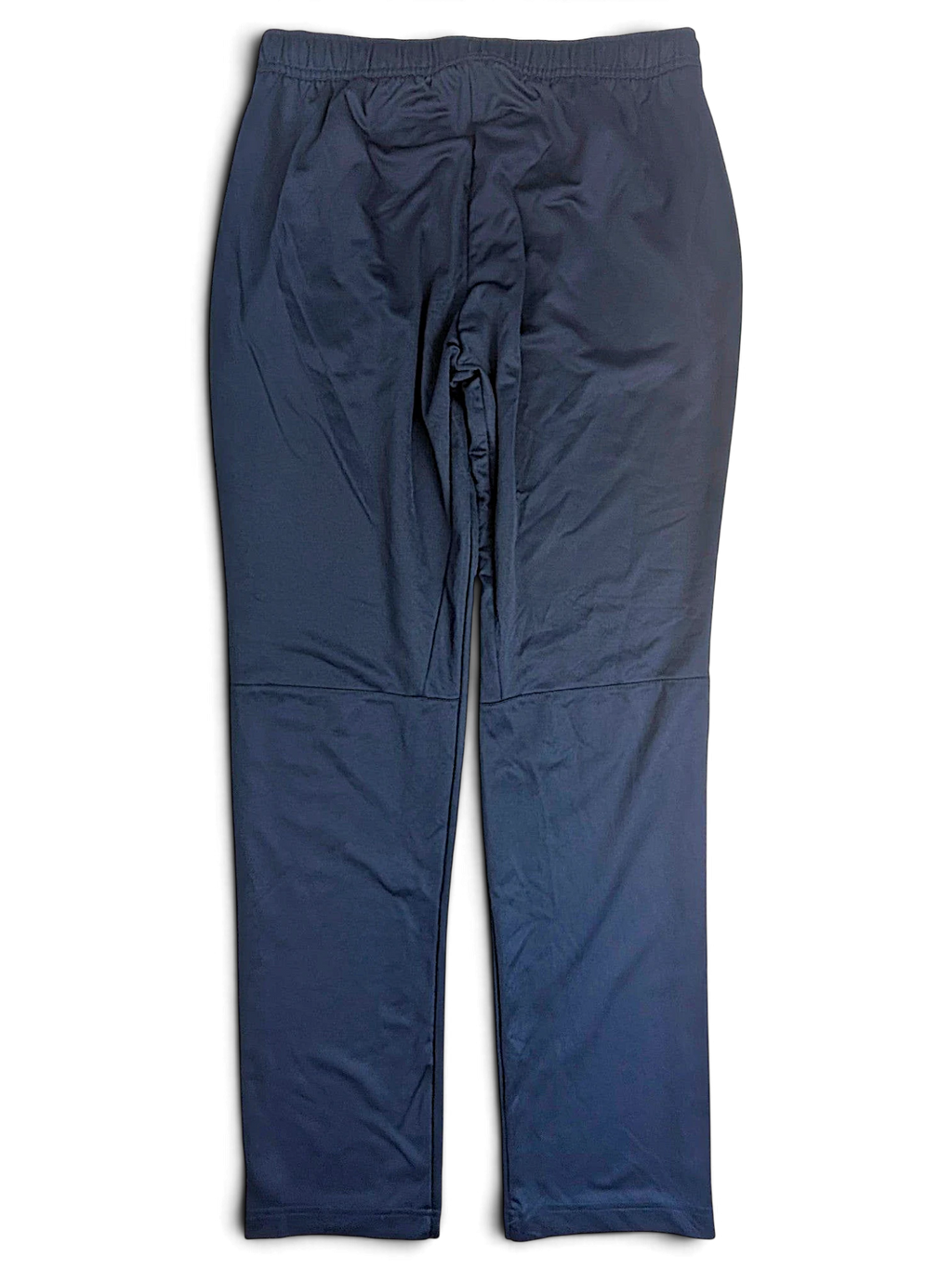 JAKE & IPI pre-owned Nike Dri-FIT navy blue track pants with a straight leg and lightweight performance fabric
