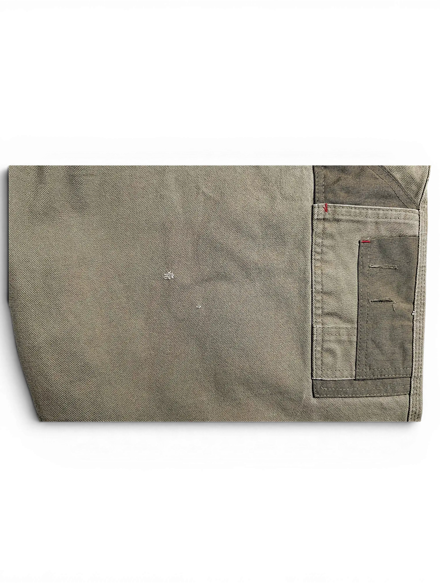 JAKE & IPI Bad Get It On double knee workwear pants in olive green canvas with reinforced utility pocket detail