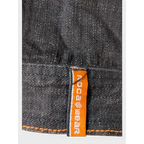 JAKE & IPI tummapesuinen farkkutakki oranssilla Rocawear-lapulla