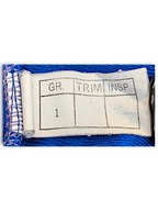JAKE & IPI Rucanor royal blue track pants garment label detail showing size 1