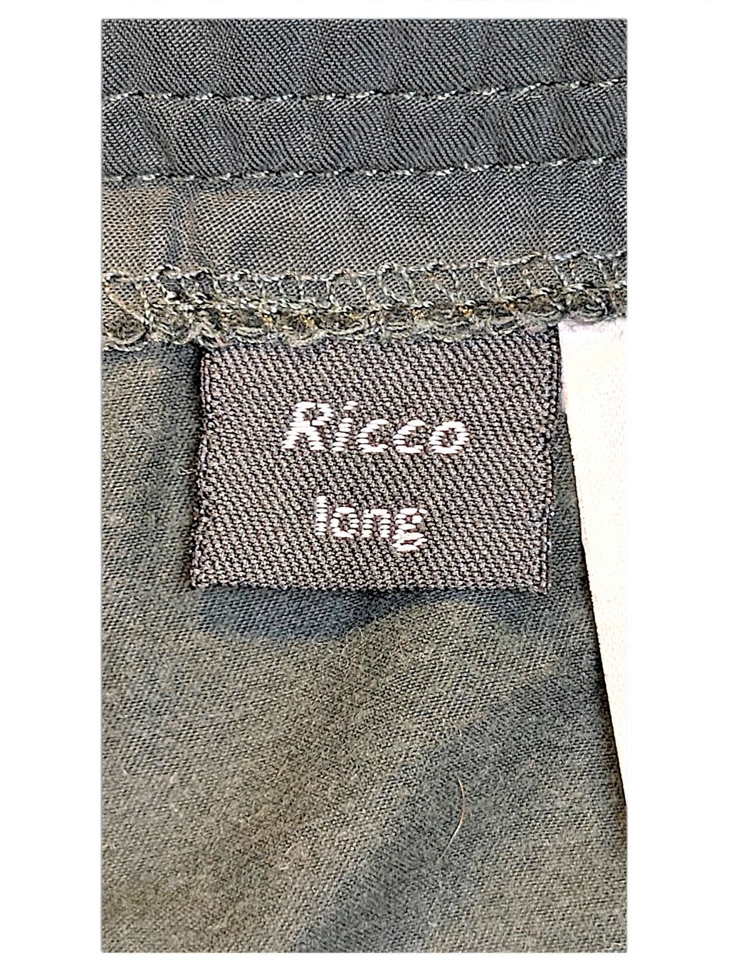 JAKE & IPI Street One Ricco Long dark green joggers clothing label detail