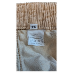 JAKE & IPI tan corduroy cargo pants, size 34, made in Italy from 100% cotton.