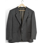 JAKE & IPI vintage Valentino Uomo harmaa villableiseri lovikauluksella ja kahden napin kiinnityksellä. Valmistettu Italiassa.