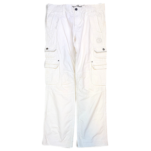 Camp David White Embroidered Cargo Pants – XL / W34 – product photo 1