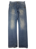JAKE & IPI G-Star blue denim jeans with a classic five-pocket design and faded wash finish.