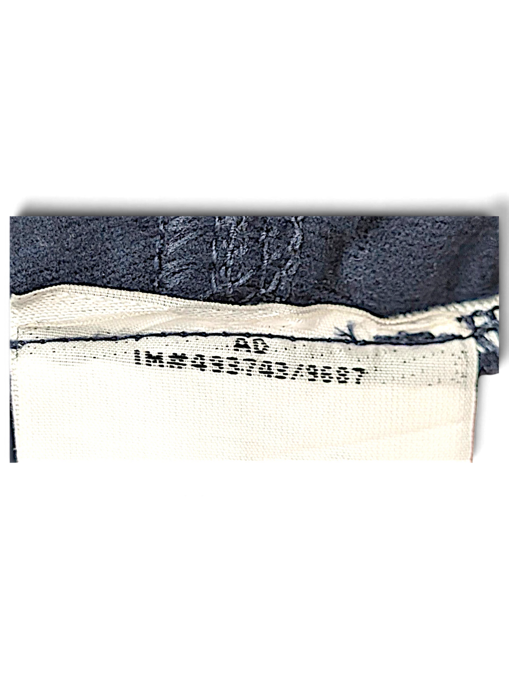 JAKE & IPI Nike NFL Chicago Bears track pants interior garment care label with production code