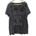 AC/DC Back in Black Distressed Black T-Shirt – front view