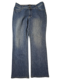 JAKE & IPI Additions by Chico's blue denim jeans with a faded wash and classic five-pocket styling.