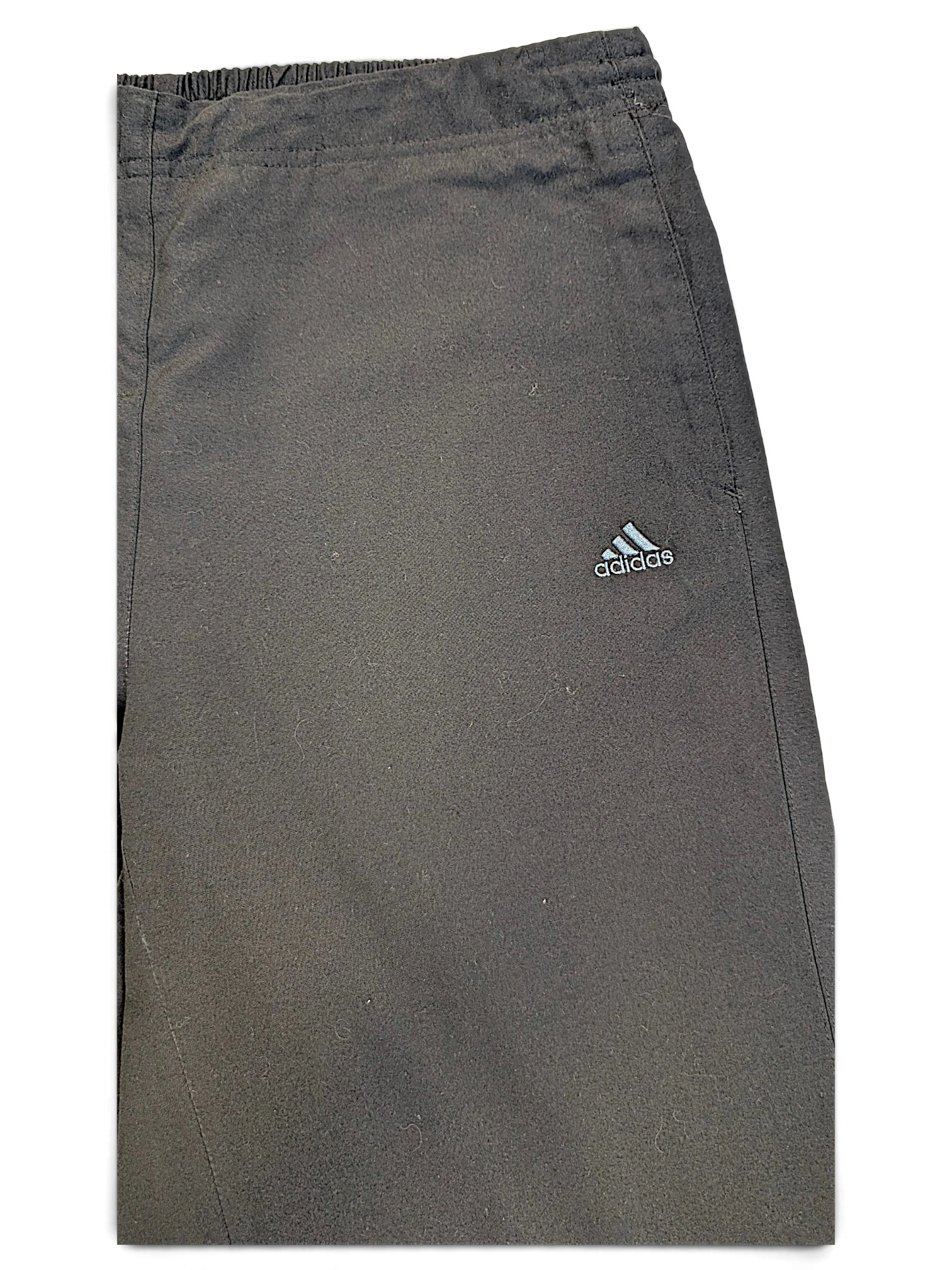 JAKE & IPI pre-owned adidas dark grey tapered track pants with subtle logo branding