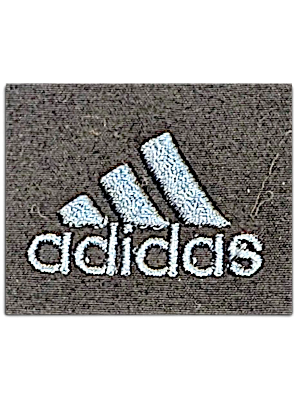 JAKE & IPI adidas dark grey embroidered logo patch on pre-owned track pants