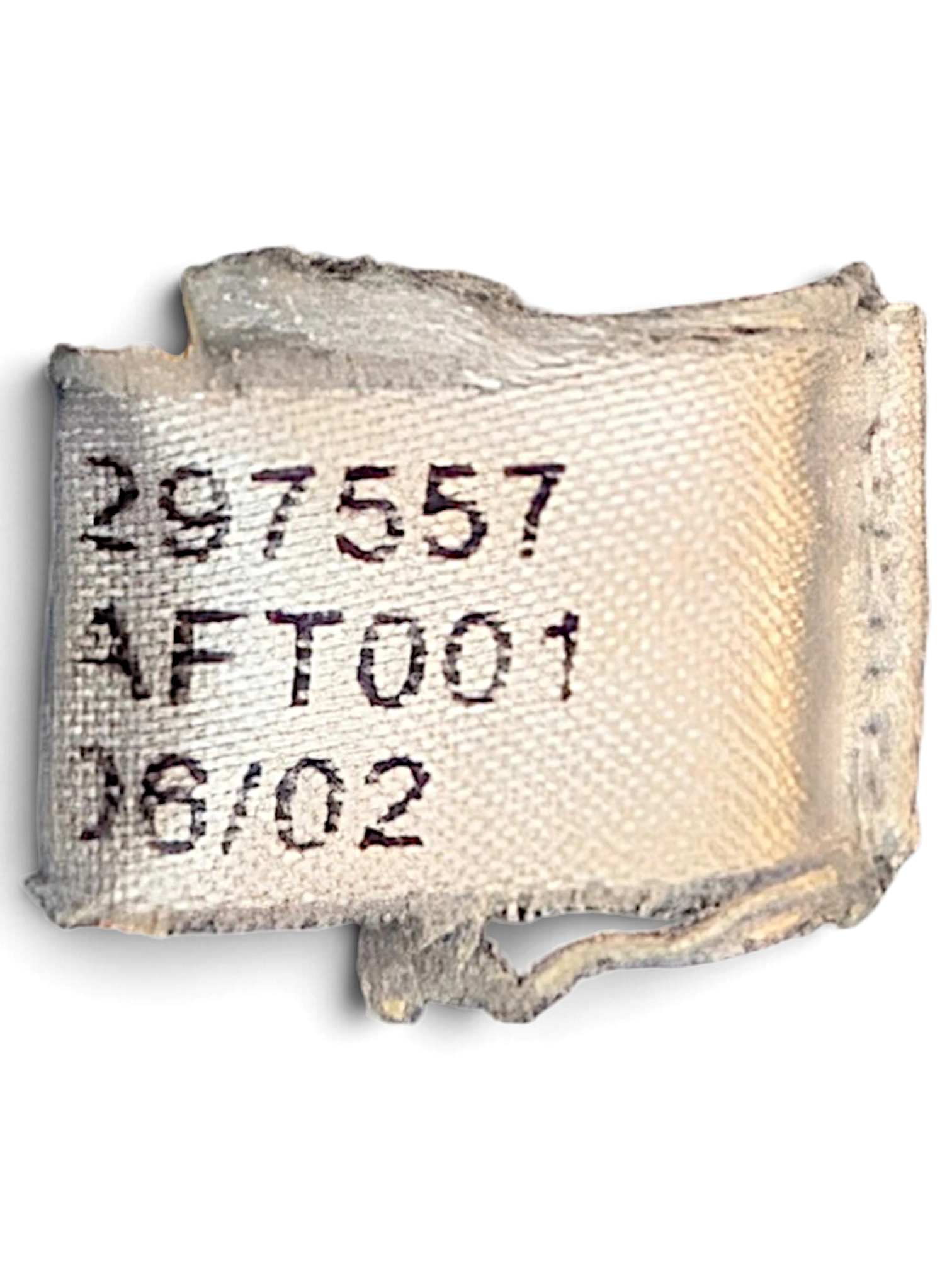 JAKE & IPI adidas track pants inner care label with printed production codes and manufacturing details