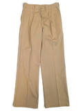 JAKE & IPI pre-owned A M A La Mode beige wide-leg trousers with a structured pleated front and relaxed fit.