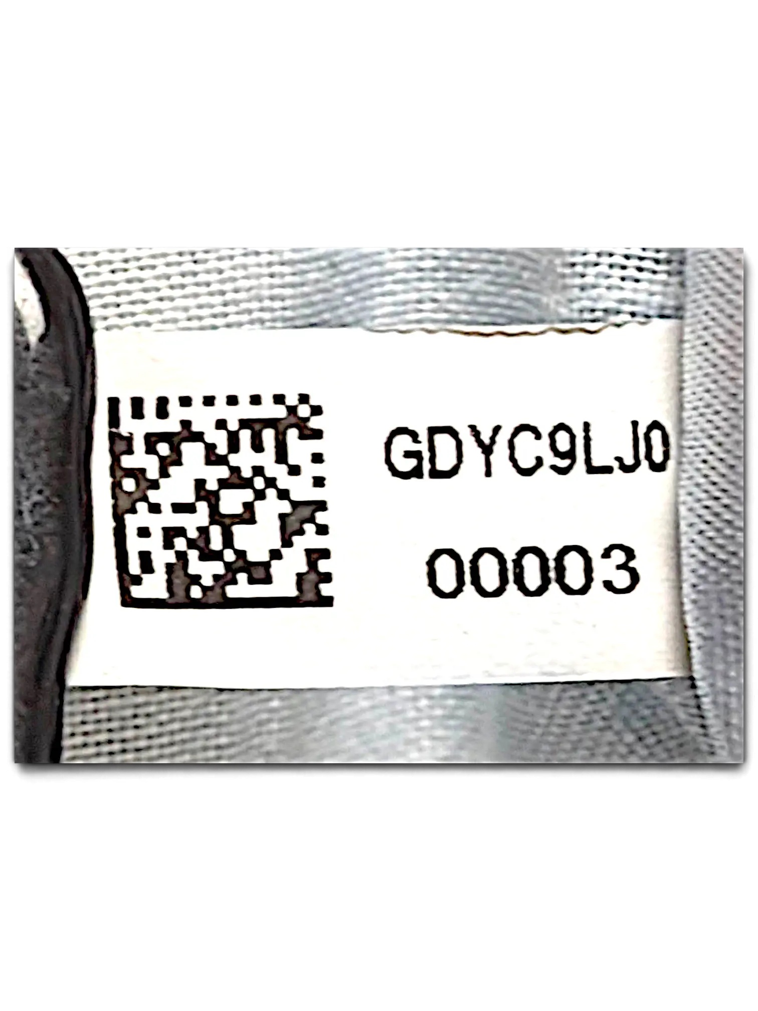 JAKE & IPI American Eagle Outfitters clothing care label with QR code and fabric information