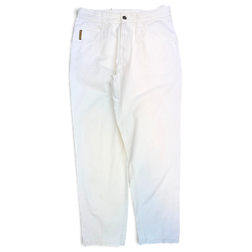 Vintage Armani Jeans valkoiset suoralahkeiset farkut – koko 34 – tuotekuva 1