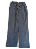 JAKE & IPI pre-owned ASICS light blue straight-leg track pants with elastic waist and logo detail.