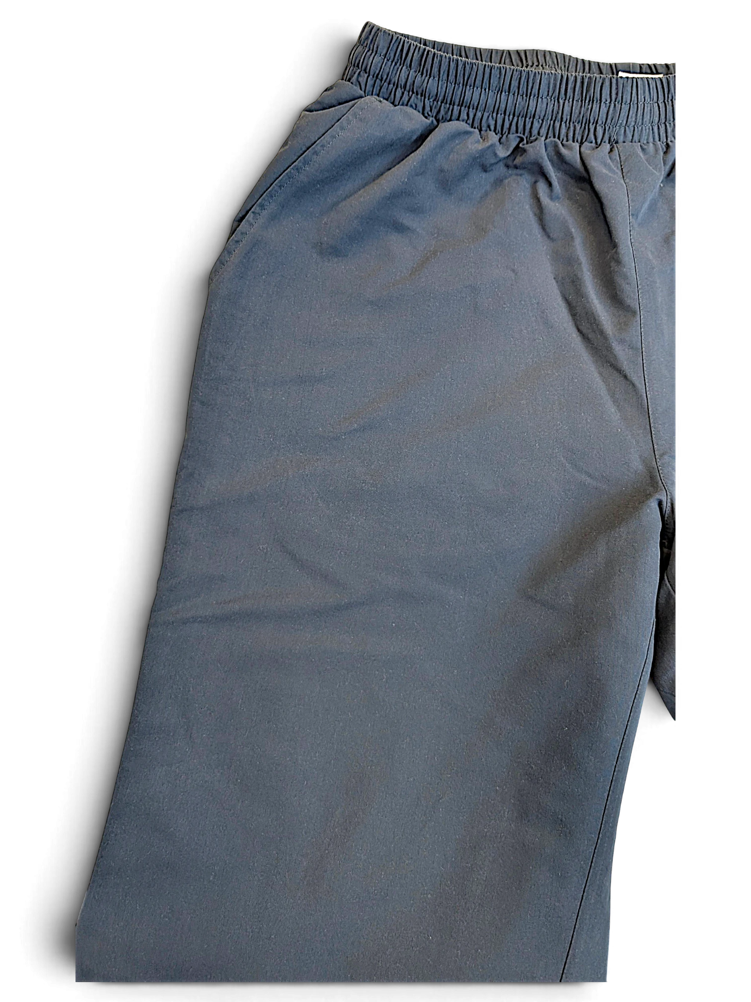 JAKE & IPI pre-owned ASICS light blue track pants with an elasticated waistband and straight-leg fit