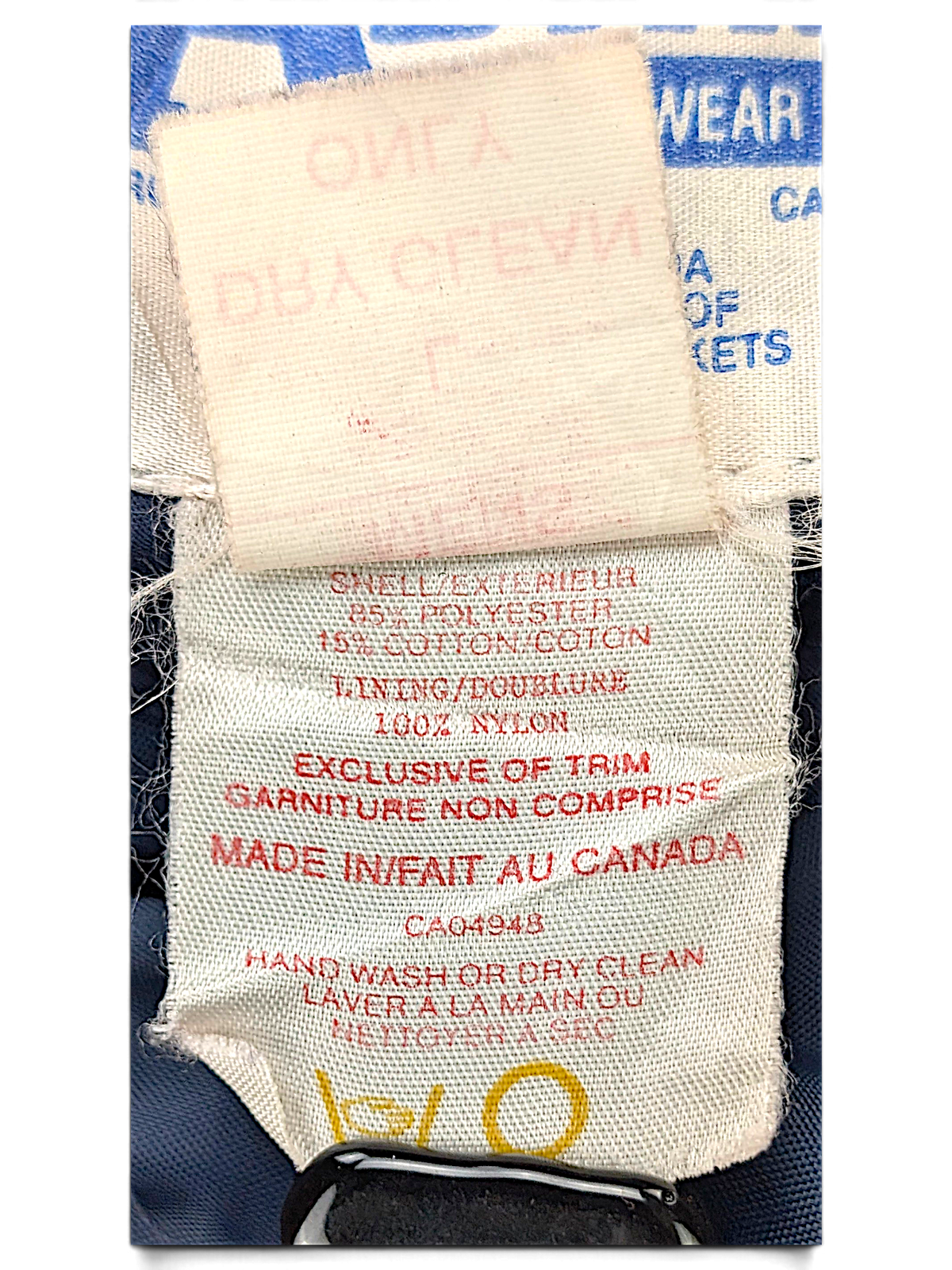 Astro Sportswear ABEX Blue Padded Jacket – L; brand, size, composition or care-label detail (image 5 of 5).