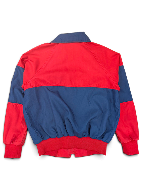 Auburn Sportswear Birken Red and Navy Jacket; Back view of the two-colour jacket.