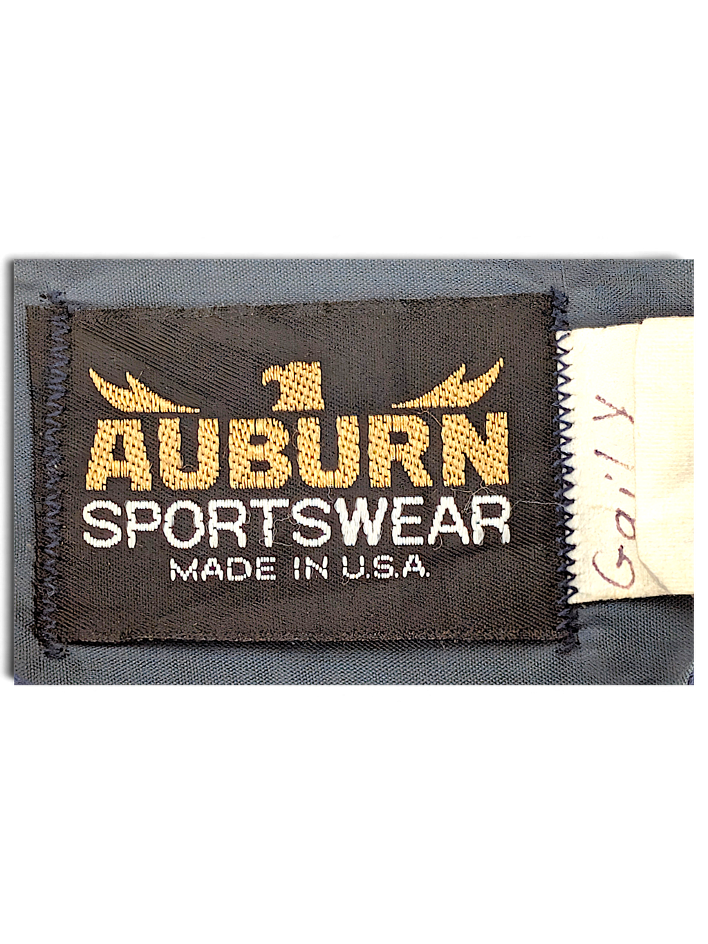 Auburn Sportswear Birken Red and Navy Jacket; Auburn Sportswear Made in USA brand label.