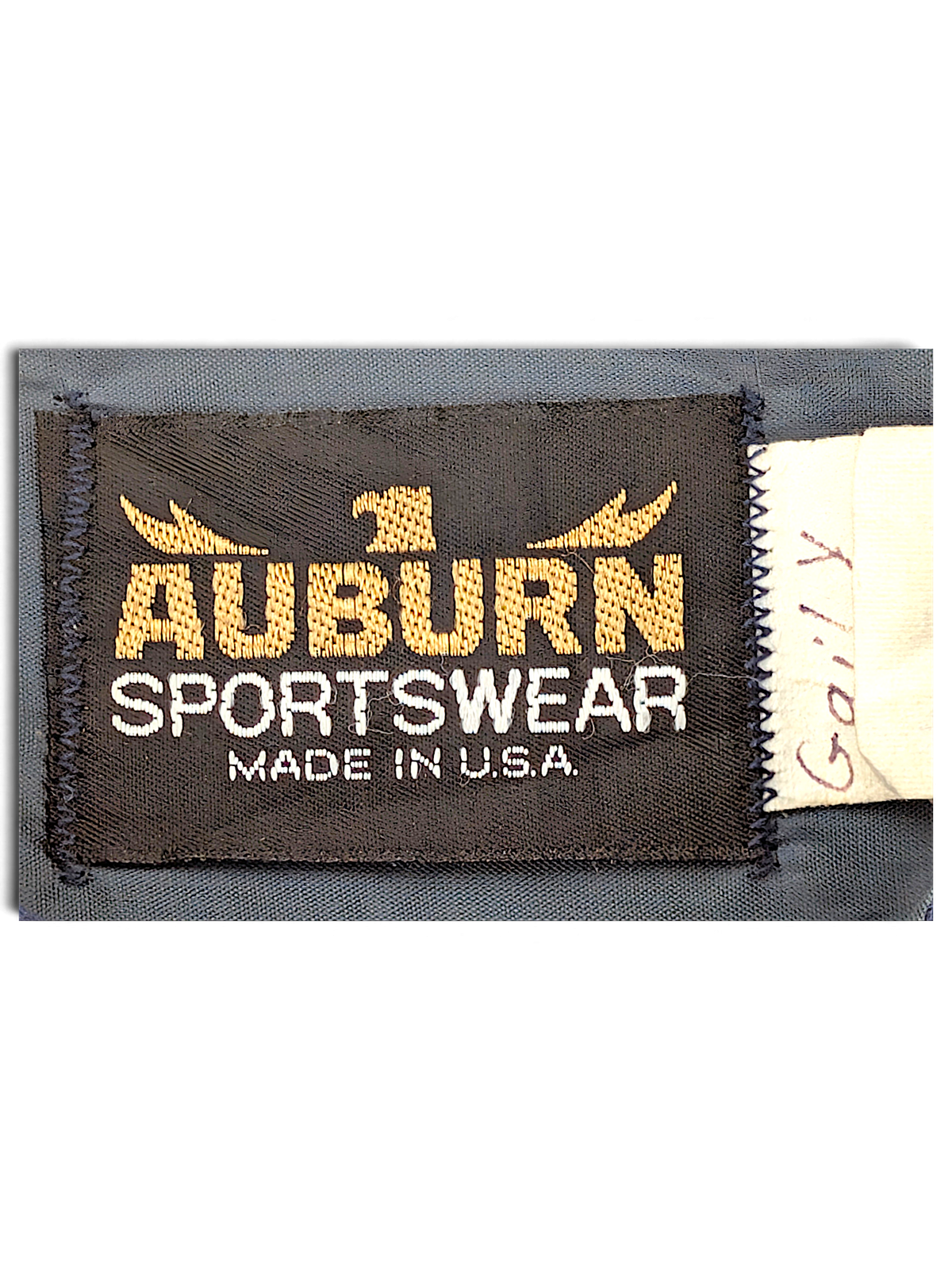 Auburn Sportswear Birken Red and Navy Jacket; Auburn Sportswear Made in USA brand label.