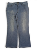 JAKE & IPI Baccini straight leg jeans in medium wash blue denim with a classic five-pocket design