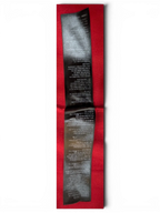 JAKE & IPI Balenciaga x Adidas jersey red fabric care label with multi-language composition and origin details