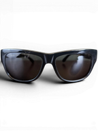 JAKE & IPI Balenciaga 0211S 001 black cat-eye sunglasses with dark tinted lenses