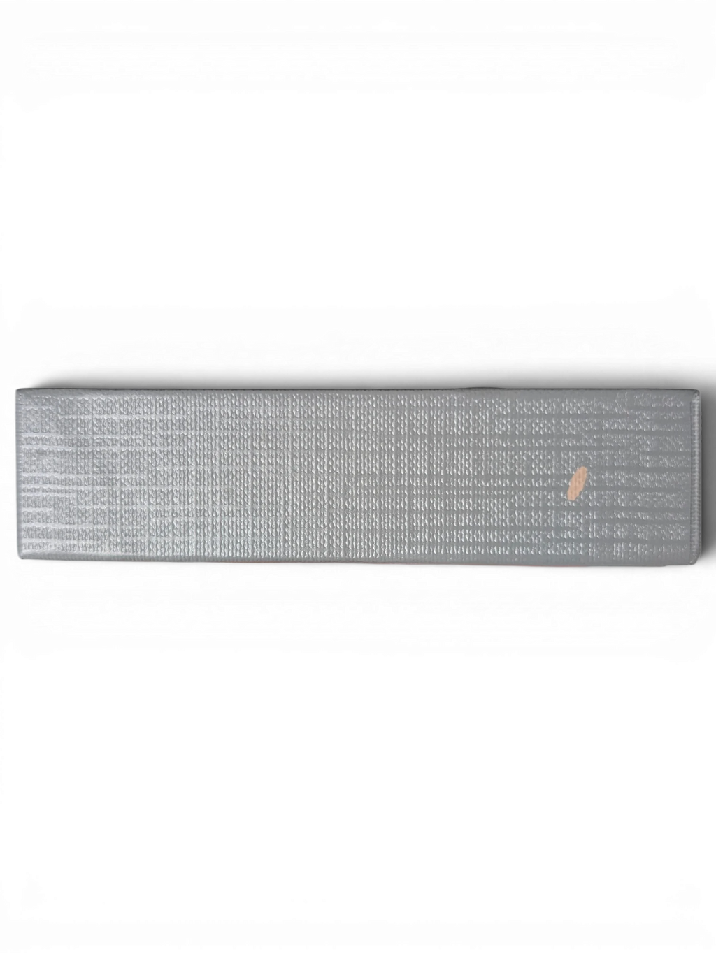 JAKE & IPI grey textured Balenciaga card holder box side view held in hand