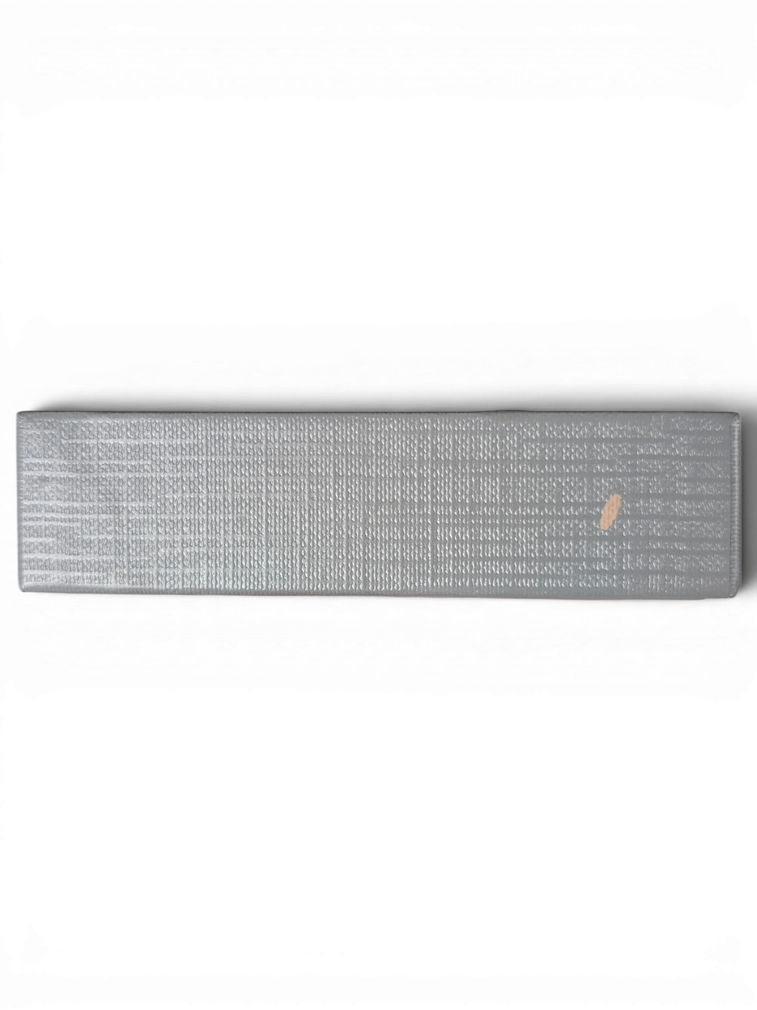 JAKE & IPI grey textured Balenciaga card holder box side view held in hand