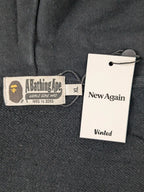 JAKE & IPI black A Bathing Ape shark hoodie with size XL tag and New Again Vinted hangtag