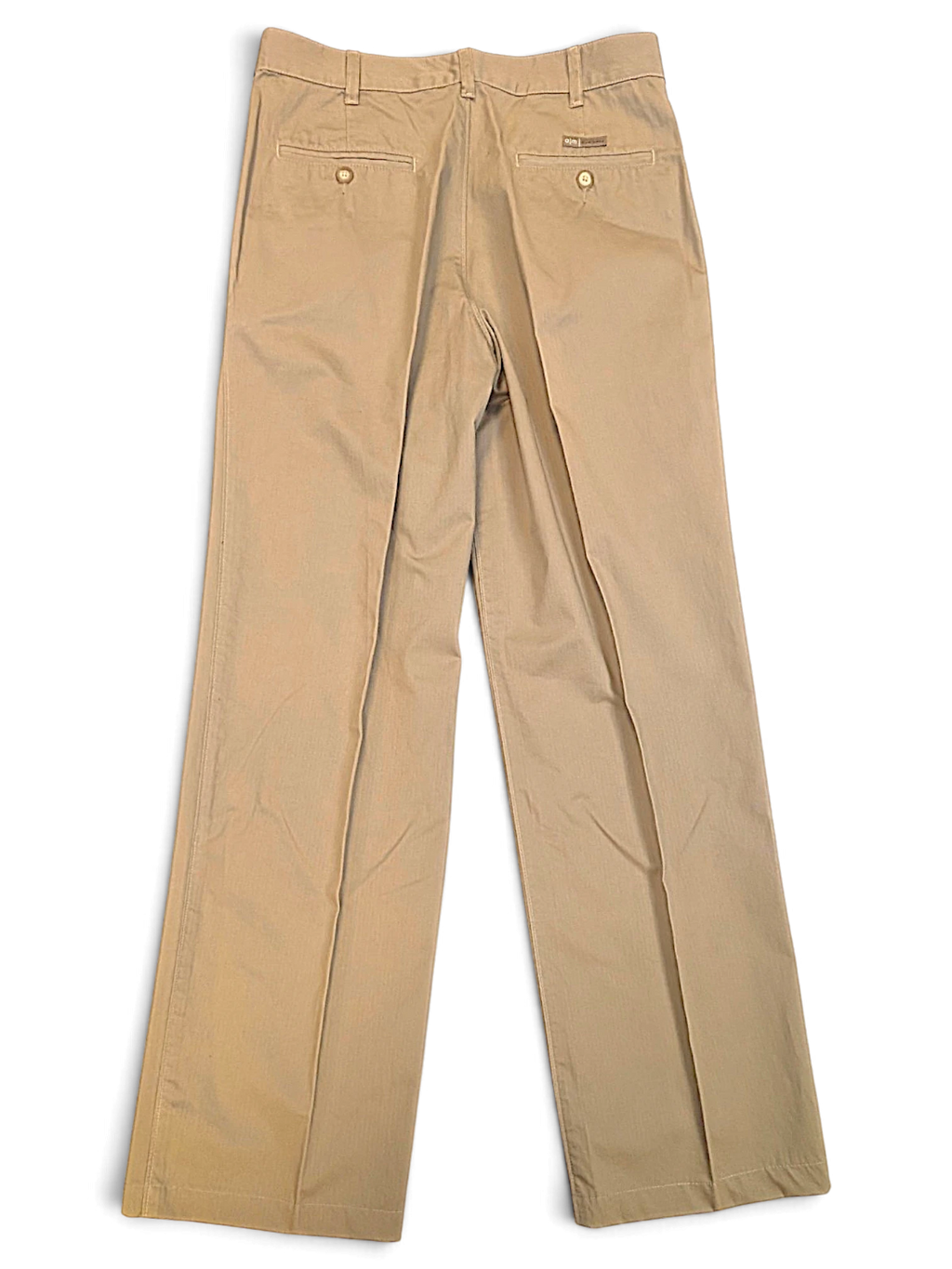 JAKE & IPI pre-owned A M A La Mode beige wide-leg pleated trousers with back button pockets