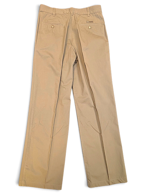 JAKE & IPI pre-owned A M A La Mode beige wide-leg pleated trousers with back button pockets