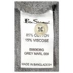 JAKE & IPI Ben Sherman harmaameleerattu pikeepaita, hoito-ohjelappu: 85 % puuvillaa ja 15 % viskoosia