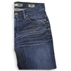 JAKE & IPI BKE Denim Carter 30L tummapesuiset farkut whiskeringillä ja kuparinsävyisillä metalliosilla.