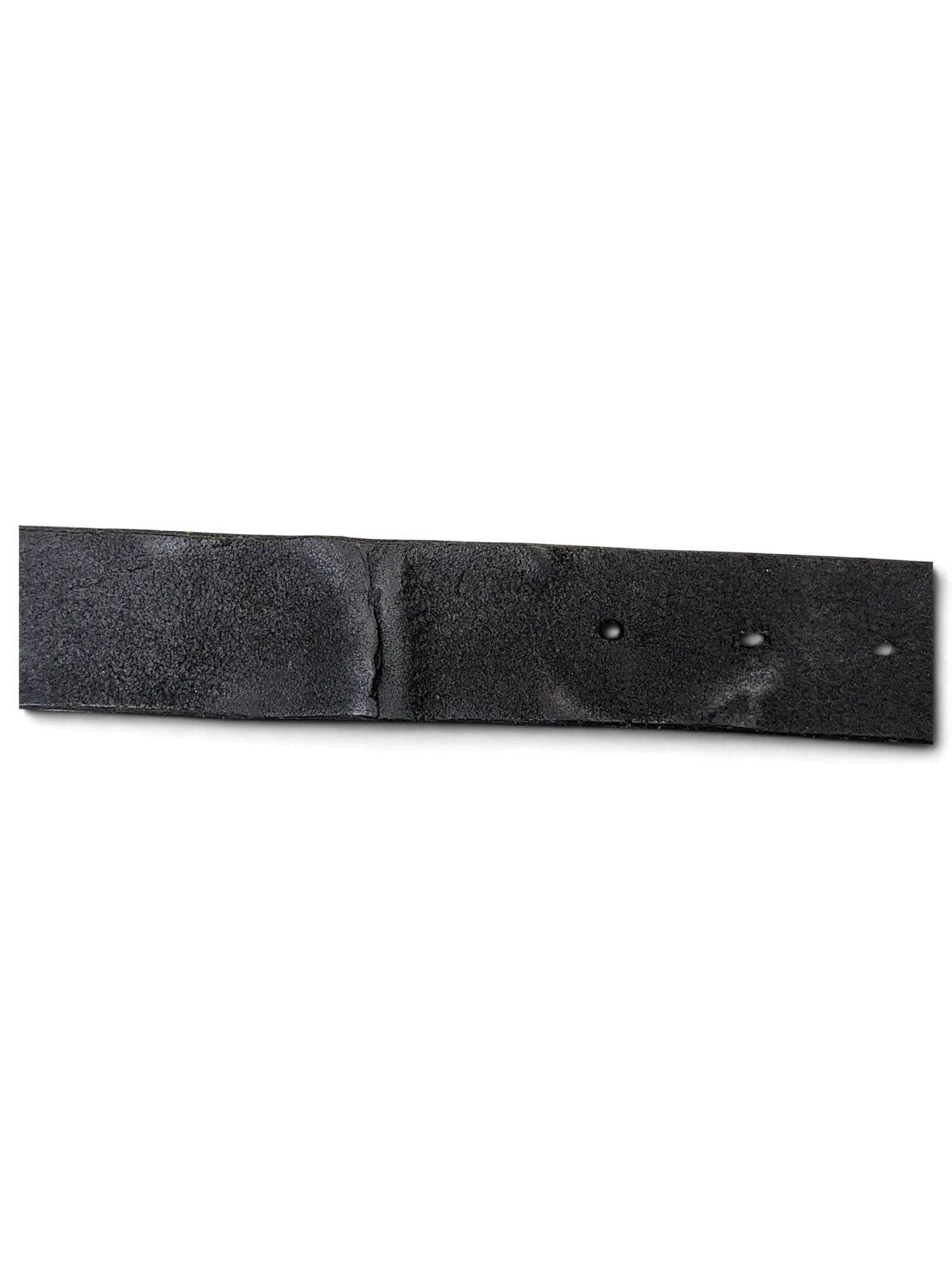 JAKE & IPI black leather belt featuring a textured alligator-style finish and visible belt holes