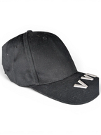 JAKE & IPI black IBE Vain cap with white embroidered lettering on the brim