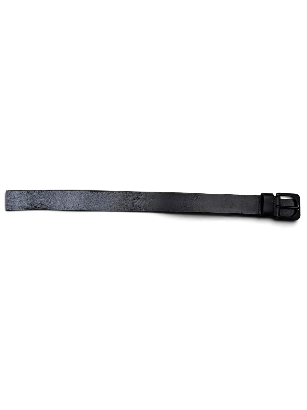 JAKE & IPI G-Star Raw black leather belt with a matching black buckle on a plain background