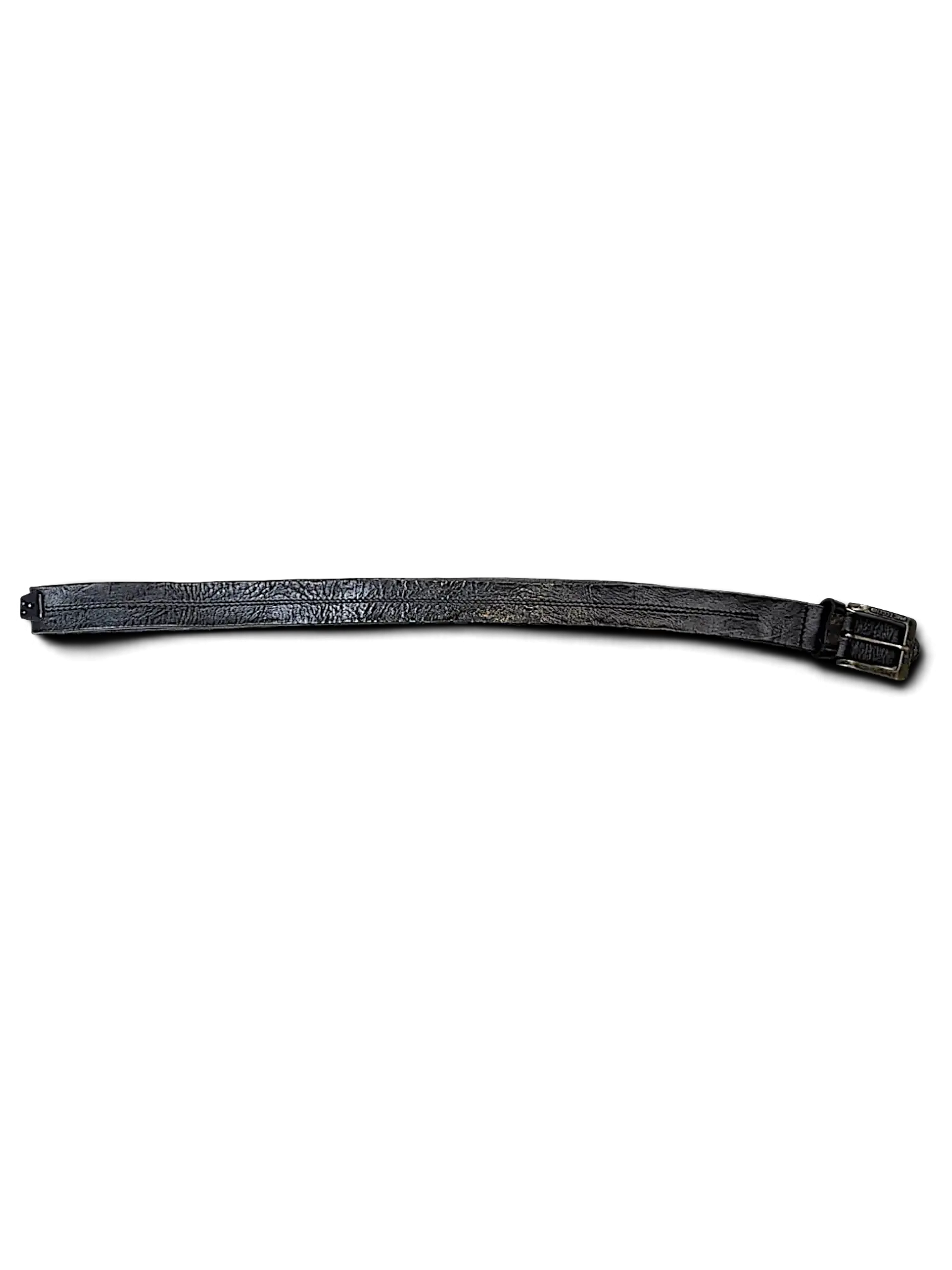 JAKE & IPI PME Legend black leather belt with textured finish and metal buckle