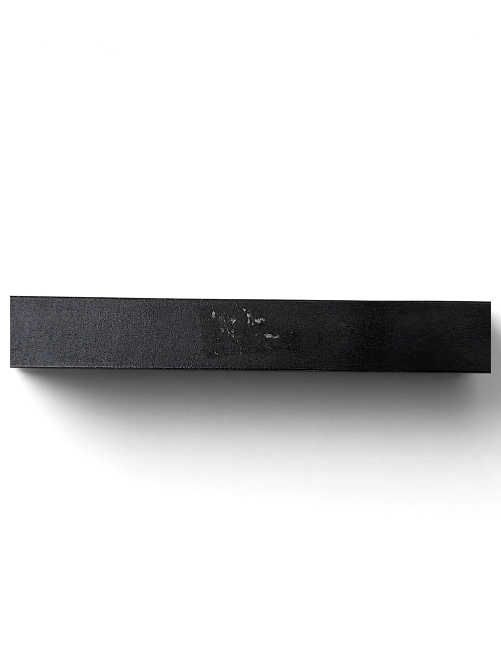JAKE & IPI black leather belt strap featuring a smooth finish and minimalist design